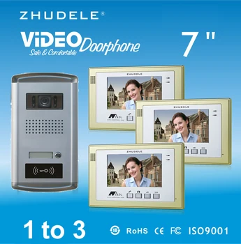 ZDL-337TS1Top Quality 7" Color TFT LCD Monitor Video Door phone Intercom System Waterproof Doorbell Camera w/t ID Card Unlocking
ZDL-337TS1Top Quality 7" Color TFT LCD Monitor Video Door phone Intercom System Waterproof Doorbell Camera w/t ID Card Unlocking