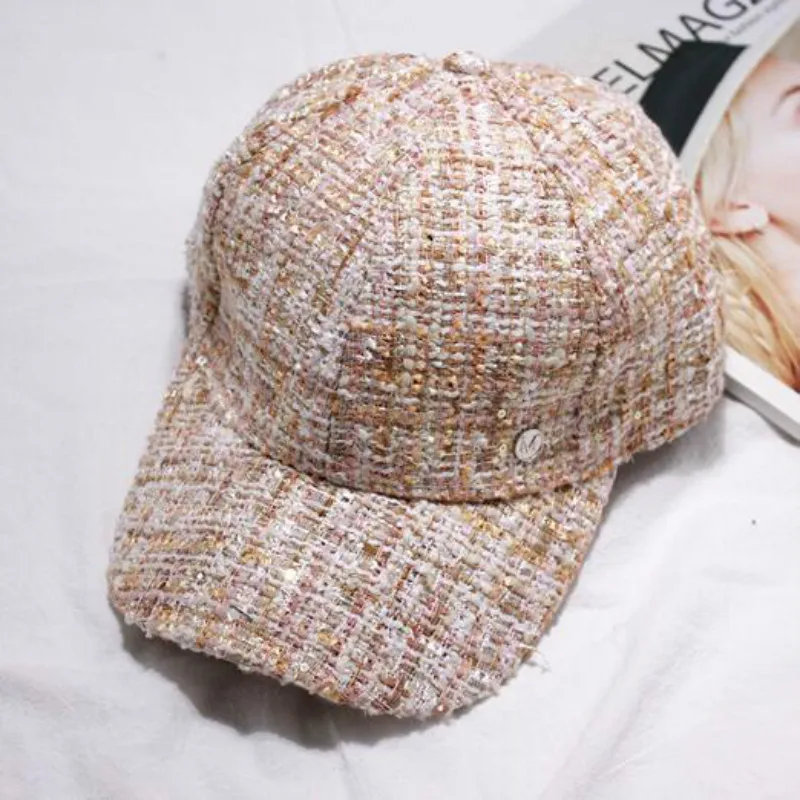 Fashion Ladies Fall / Winter M Standard Casual Cap Thick Tweed Curved Along the Hat Street to Shoot Hats Wholesale Sport Hat
Fashion Ladies Fall / Winter M Standard Casual Cap Thick Tweed Curved Along the Hat Street to Shoot Hats Wholesale Sport Hat