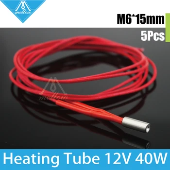 5pcs Heating Tube Reprap 6*15mm 12V 40W Ceramic Cartridge Heater for Diamond HotEnd Brass Multi Color Nozzel 3 IN 1 3D Printer
5pcs Heating Tube Reprap 6*15mm 12V 40W Ceramic Cartridge Heater for Diamond HotEnd Brass Multi Color Nozzel 3 IN 1 3D Printer