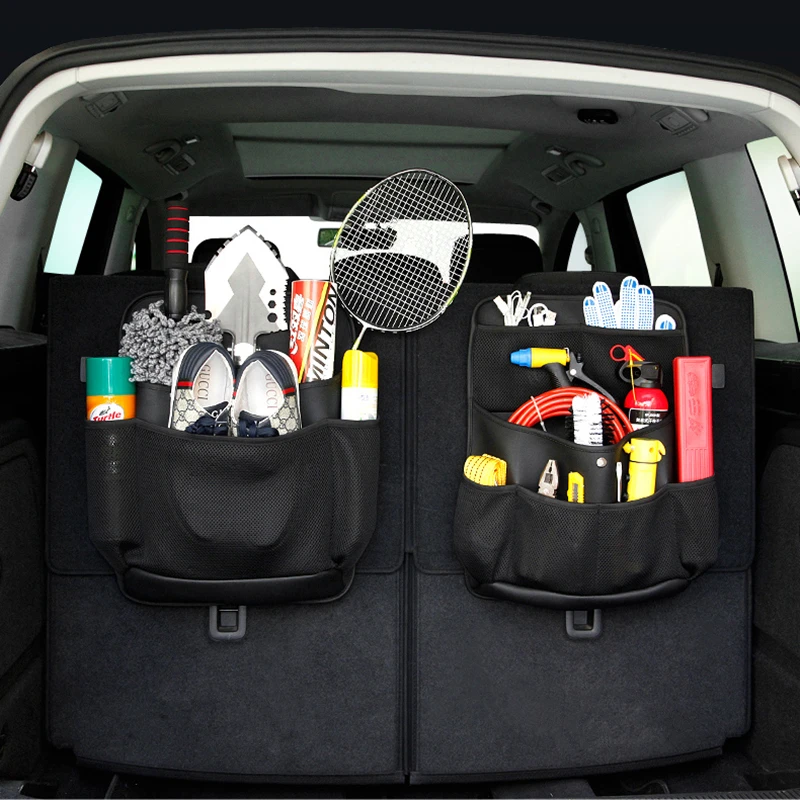 1Pc Car Tools Organizer Bag PU Leather Auto Seat Back Storage Hanging Multi-Pockets Mesh Magic Sticking Holder Trunk Organizer
1Pc Car Tools Organizer Bag PU Leather Auto Seat Back Storage Hanging Multi-Pockets Mesh Magic Sticking Holder Trunk Organizer