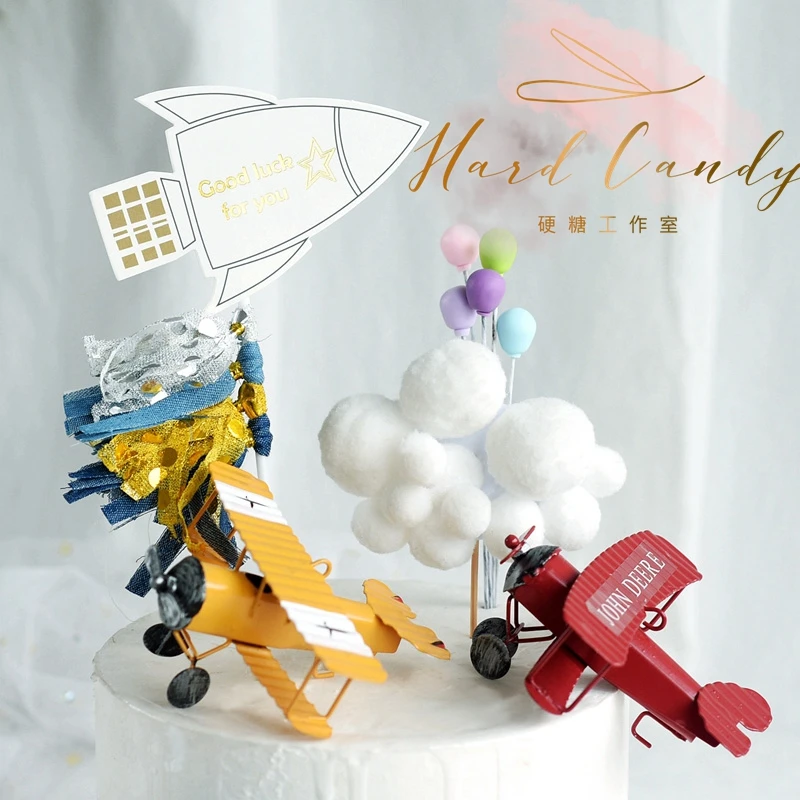 Red Blue Yellow Retro Airplane Cake Decorations Birthday Party Decorations for Baking Cute Gifts
Red Blue Yellow Retro Airplane Cake Decorations Birthday Party Decorations for Baking Cute Gifts