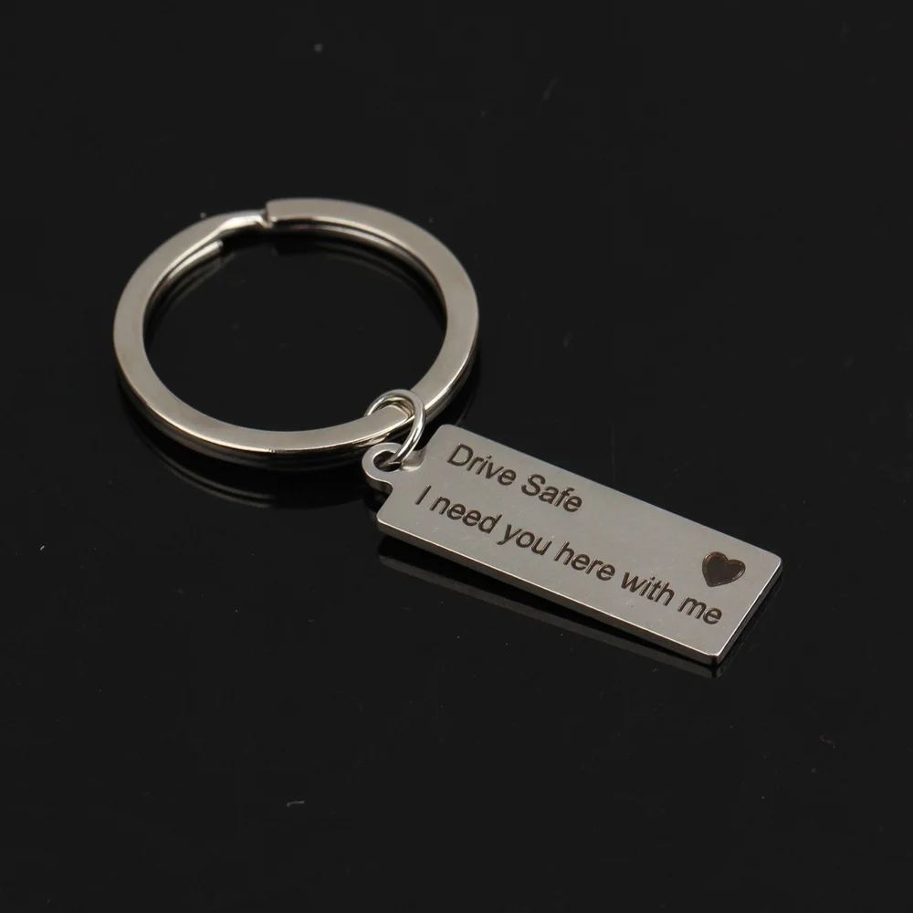 Custom Fashion Keyring Gifts Engraved Drive Safe I Need You Here With Me Keychain Couples Boyfriend Girlfriend Jewelry Key Chain
Custom Fashion Keyring Gifts Engraved Drive Safe I Need You Here With Me Keychain Couples Boyfriend Girlfriend Jewelry Key Chain