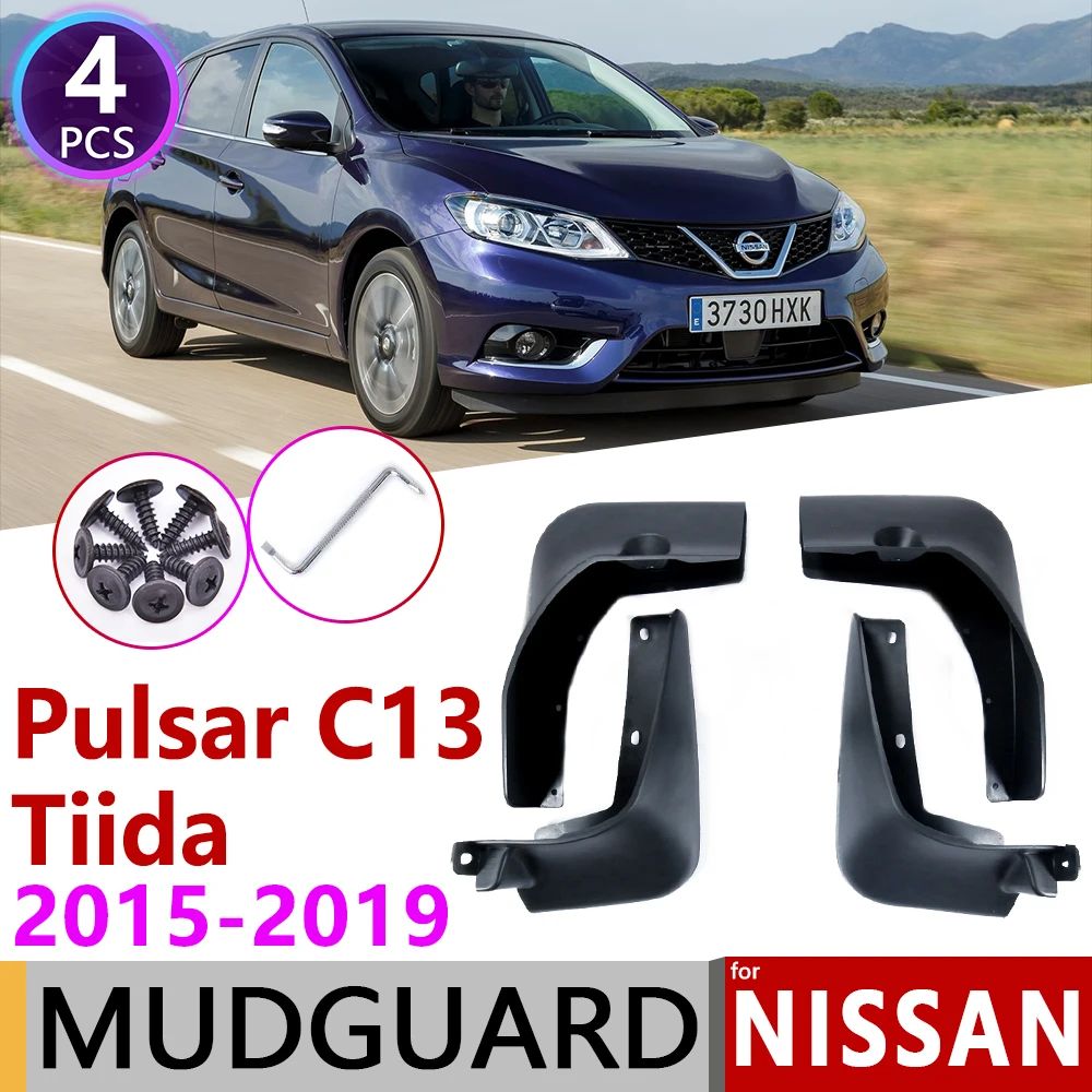 for Nissan Pulsar C13 Tiida 2015~2019 Mudguard Mudguards Car Fender Fenders Splash Flaps Mud Guard Mudflap Accessories 2016 2018
for Nissan Pulsar C13 Tiida 2015~2019 Mudguard Mudguards Car Fender Fenders Splash Flaps Mud Guard Mudflap Accessories 2016 2018