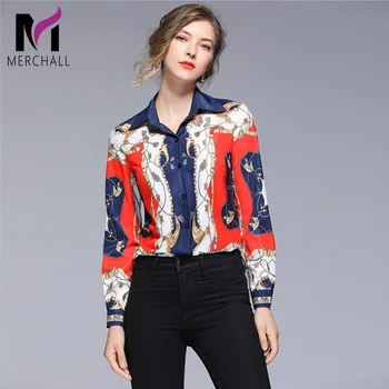 Womens Tops And Blouses Streetwear 2019 New Women Long Sleeve Chain Print Vintage Elegant Blouse Shirt Ladies Office Shirts
Womens Tops And Blouses Streetwear 2019 New Women Long Sleeve Chain Print Vintage Elegant Blouse Shirt Ladies Office Shirts