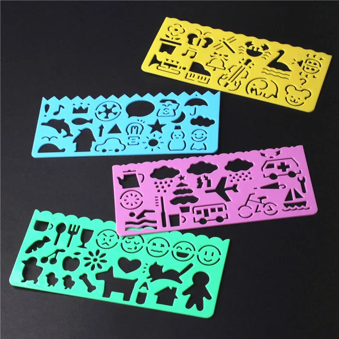 10pcs/lot Cute shape drawing template ruler multiple patterns rapid drawing ruler students create bookmark supplies
10pcs/lot Cute shape drawing template ruler multiple patterns rapid drawing ruler students create bookmark supplies