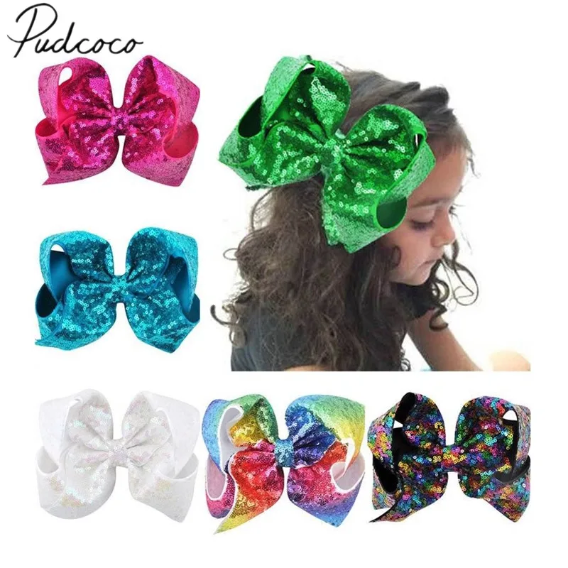 2018 Brand New 8 Inch Baby Big Large Bows Sequin Hair Clip Alligator Clips Girls Head-wear Lovely Girls Accessories Kids Gifts
2018 Brand New 8 Inch Baby Big Large Bows Sequin Hair Clip Alligator Clips Girls Head-wear Lovely Girls Accessories Kids Gifts