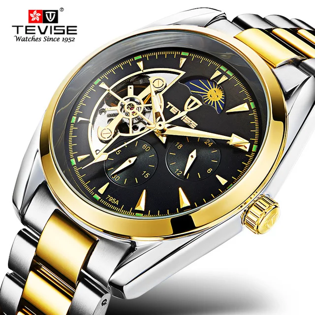 Luxury Top Brand Moon Phase Mechanical Men's Automatic Stainless Steel Strap Wrist Watches For Business
Luxury Top Brand Moon Phase Mechanical Men's Automatic Stainless Steel Strap Wrist Watches For Business