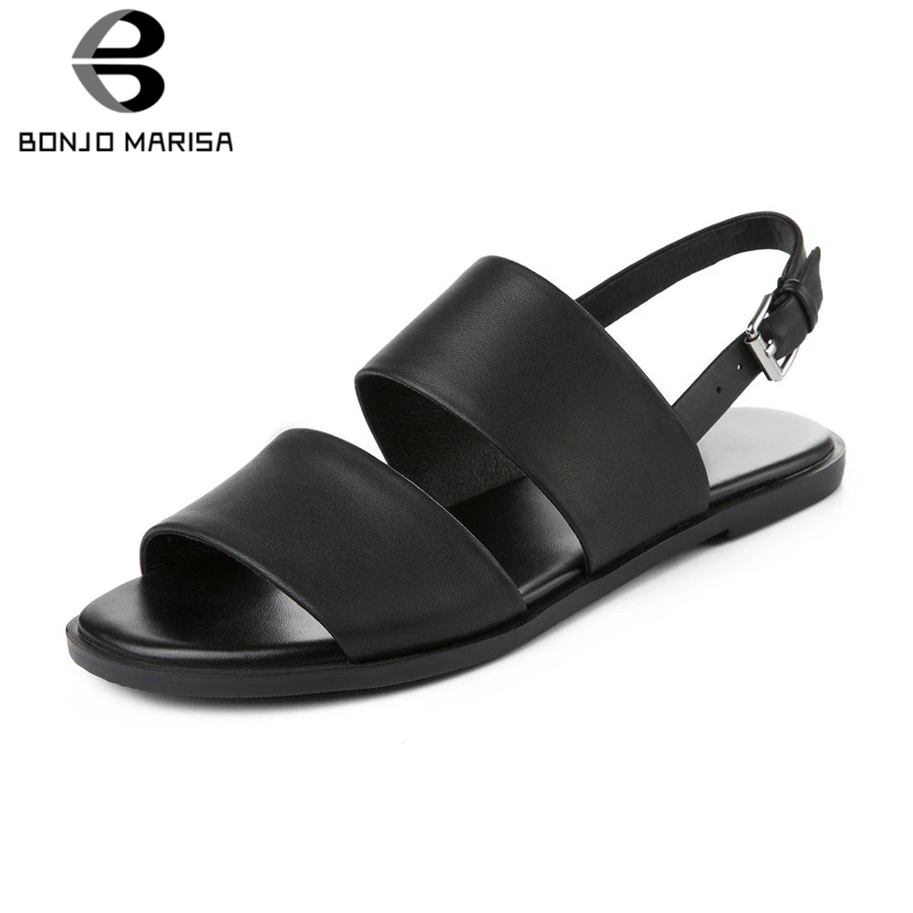 BONJOMARISA Brand New Big Size 33-43 women's Genuine Leather Women Shoes Woman Casual Comfortable Summer Sandals Girl Shoes 
BONJOMARISA Brand New Big Size 33-43 women's Genuine Leather Women Shoes Woman Casual Comfortable Summer Sandals Girl Shoes