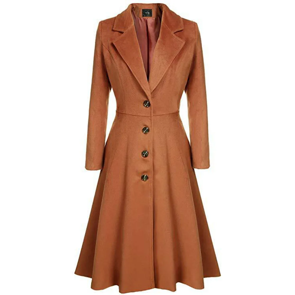 Winter Wool Coat Women Fashion Long Trench Coats Plus Size Casual Office Outerwear Pleated Autumn Vintage Female Overcoats 2019
Winter Wool Coat Women Fashion Long Trench Coats Plus Size Casual Office Outerwear Pleated Autumn Vintage Female Overcoats 2019
