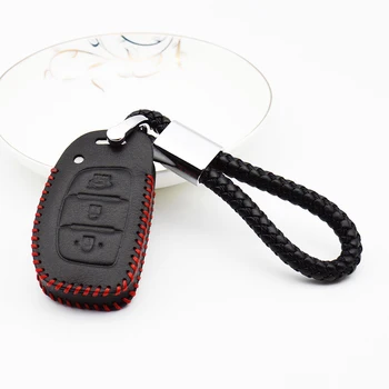 Leather Car Key Cover with Key Holder For Hyundai HB20 i30 ix20 Solaris Creta Getz ix25 i10 i20 Tucson Elantra Santa Fe ix35
Leather Car Key Cover with Key Holder For Hyundai HB20 i30 ix20 Solaris Creta Getz ix25 i10 i20 Tucson Elantra Santa Fe ix35