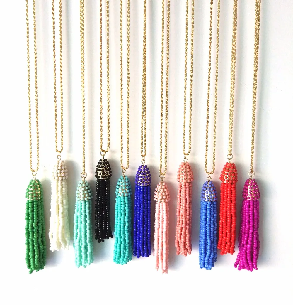 2018 New Boho Glass Seed Beaded Statement Big Tassel Bohemian Long Necklaces & Pendants Jewelry Wholesale
2018 New Boho Glass Seed Beaded Statement Big Tassel Bohemian Long Necklaces & Pendants Jewelry Wholesale