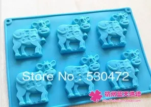 Wholesale/retail,free shipping ,6 hole silicone Chocolate moulds Dairy cow Cake Mold soap mould 27*19.3*1.1CM
Wholesale/retail,free shipping ,6 hole silicone Chocolate moulds Dairy cow Cake Mold soap mould 27*19.3*1.1CM