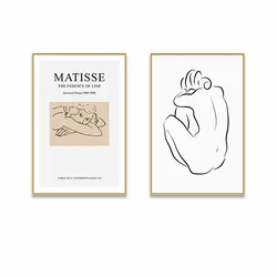 Matisse простая Модная современная мода эскиз фигуры Стиль домашнее декоративное Рисование плакат и печатная графика Холст Искусство Настенн...