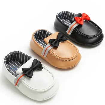 Baby Boys Moccasins Newborn Toddler Casual Shoes Bow Bean Gentleman Baby Boy Shoes Solid Non-slip Soft Bottom First Walkers
Baby Boys Moccasins Newborn Toddler Casual Shoes Bow Bean Gentleman Baby Boy Shoes Solid Non-slip Soft Bottom First Walkers