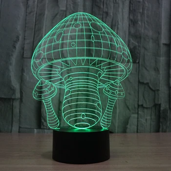 Cute mushroom shapes 3D led color changing table Lamp 7 colors for kids or room decoration or gift
Cute mushroom shapes 3D led color changing table Lamp 7 colors for kids or room decoration or gift