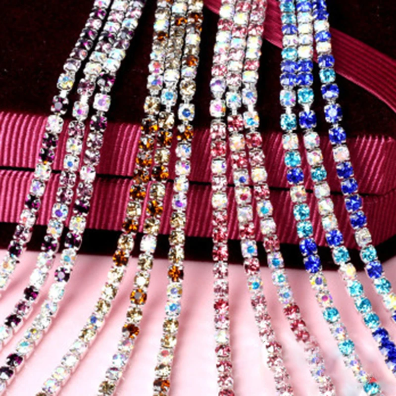 Hot sale 2.5mm AB Rhinestone Chain Sew On Rhinestone Trimming Yard Mix Color Applique Rhinestones For Crafts Jewelry Findings
Hot sale 2.5mm AB Rhinestone Chain Sew On Rhinestone Trimming Yard Mix Color Applique Rhinestones For Crafts Jewelry Findings