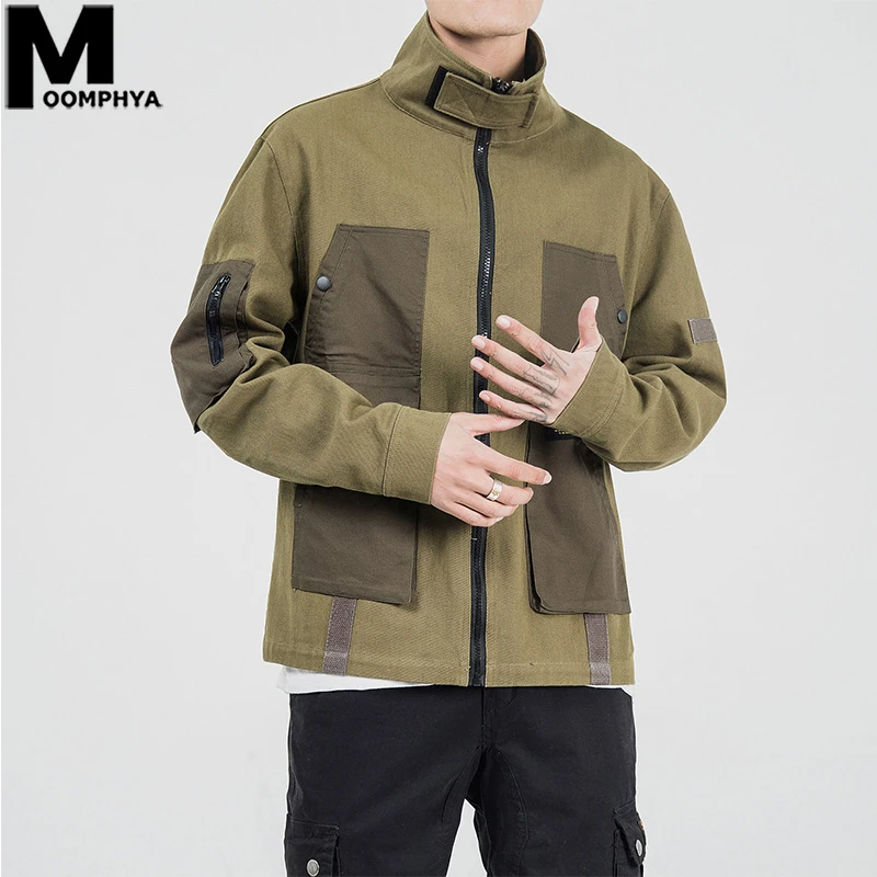 Moomphya Men Clothes 2019 Splicing Jacket Men Stylish Coat Men Streetwear Hip Hop Outerwear Windbreaker Men's Jacket M-5XL
Moomphya Men Clothes 2019 Splicing Jacket Men Stylish Coat Men Streetwear Hip Hop Outerwear Windbreaker Men's Jacket M-5XL