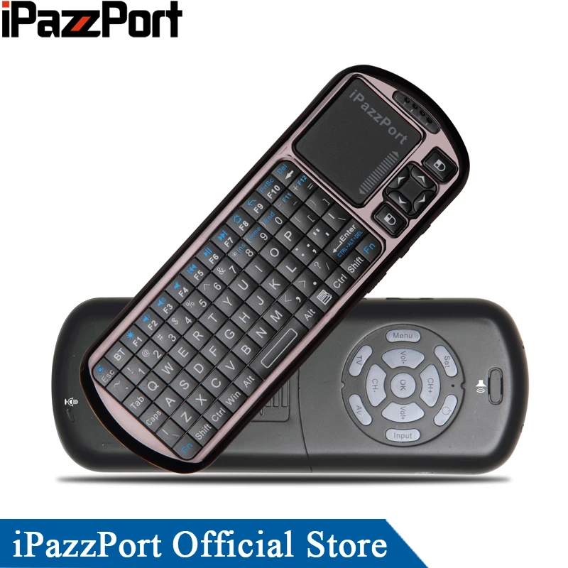 iPazzPort 2.4G Mini Wireless Keyboard with IR Remote and Microphone Voice Speaker for Smart TV/ Tablet
iPazzPort 2.4G Mini Wireless Keyboard with IR Remote and Microphone Voice Speaker for Smart TV/ Tablet