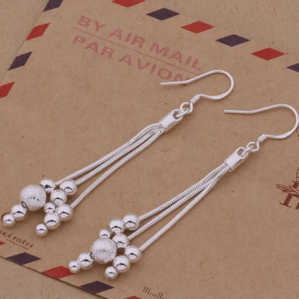 Fashion classic personality charm silver color long section spherical earrings Refined elegance woman favorite jewelry AE322
Fashion classic personality charm silver color long section spherical earrings Refined elegance woman favorite jewelry AE322