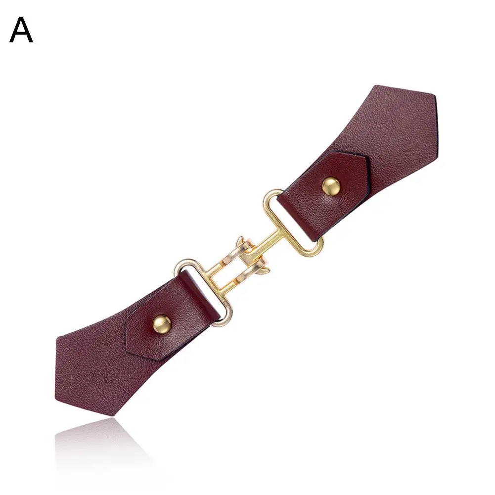 Women Leather Belt Strap Clothes Decor Collar Shawl Cardigan Clip Buckles Metal Clasps Clip-On Clothing Women Jewelry
Women Leather Belt Strap Clothes Decor Collar Shawl Cardigan Clip Buckles Metal Clasps Clip-On Clothing Women Jewelry
