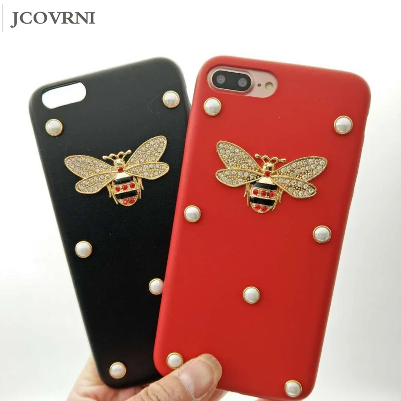 JCOVRNI2018 fashion new pearl back cover soft shell for iphone 8 8plus metal bees for iphone 7 7plus 3D printing back cover casE
JCOVRNI2018 fashion new pearl back cover soft shell for iphone 8 8plus metal bees for iphone 7 7plus 3D printing back cover casE