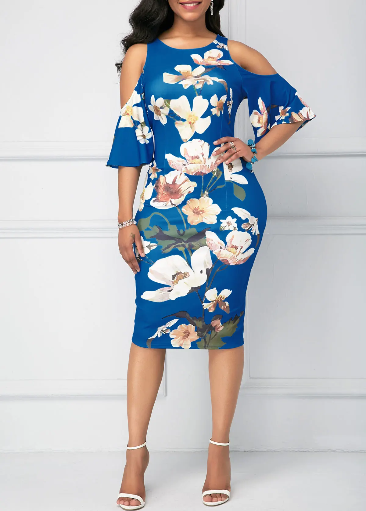 

Sakazy Office Lady Pencil Print Short Dress None Knee-length Batwing Sleeve Empire O-neck Summer 2019 Large Size Wowen Dress