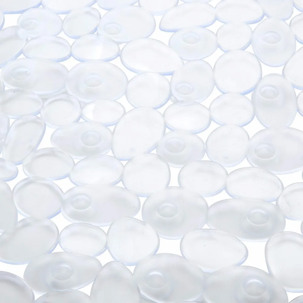 Clear Bathtub Mat Pebble Bathroom Shower Mat Non Slip Bath Mat For
