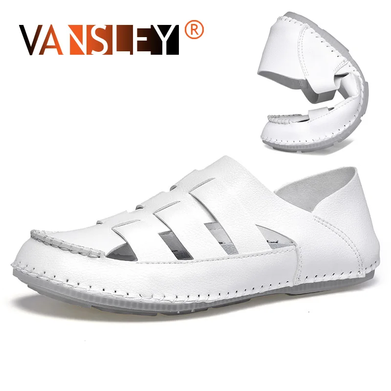 Men's Summer Sandals Real Leather Man Casual Shoes Fashion Breathable Male Loafers Soft Driving Flat Light Weight Shoe Size38-48
Men's Summer Sandals Real Leather Man Casual Shoes Fashion Breathable Male Loafers Soft Driving Flat Light Weight Shoe Size38-48