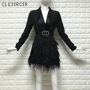 Suit Blazer Women 2019 New Casual Double Breasted Feather Stitching Women Long Jackets Elegant Long Sleeve Blazer Outerwear
Suit Blazer Women 2019 New Casual Double Breasted Feather Stitching Women Long Jackets Elegant Long Sleeve Blazer Outerwear