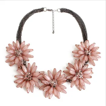 Free Shipping 2018 Best Quality Classic 3 Red pink blue Flowers Resin Necklace beaded rose necklace Favorite women Necklace
Free Shipping 2018 Best Quality Classic 3 Red pink blue Flowers Resin Necklace beaded rose necklace Favorite women Necklace