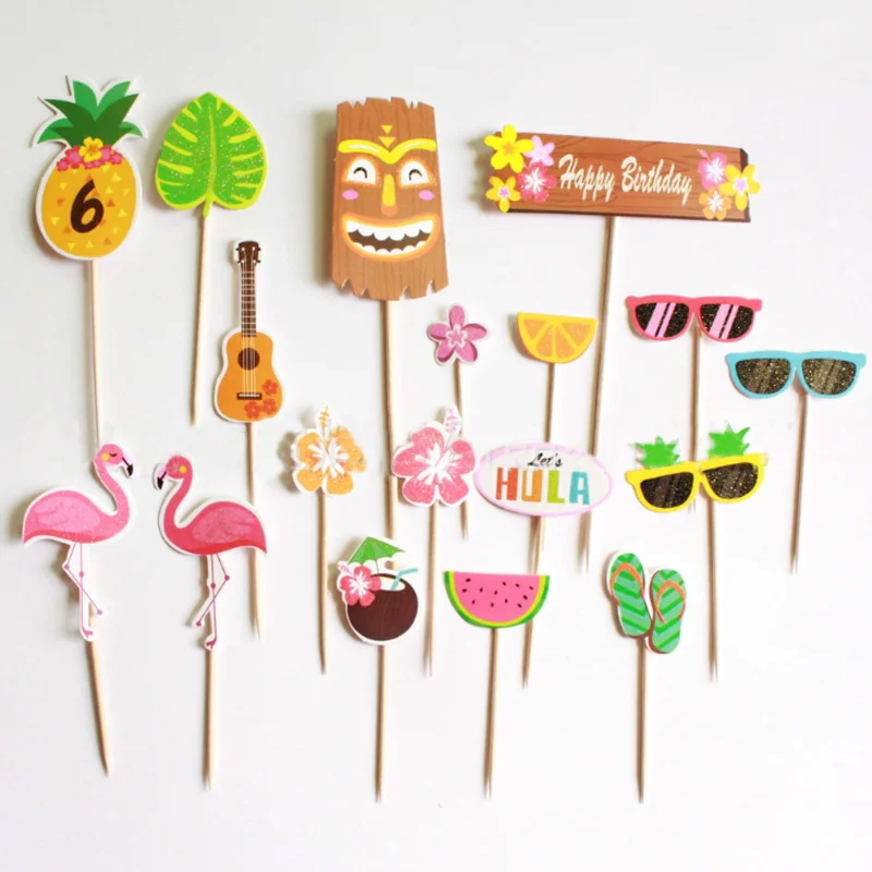 1 Set Popular Flamingo Fruit Glasses Cupcake Topper Summer Beach Happy Birthday Hawaii Cake Topper Cake Decorating Supplies
1 Set Popular Flamingo Fruit Glasses Cupcake Topper Summer Beach Happy Birthday Hawaii Cake Topper Cake Decorating Supplies