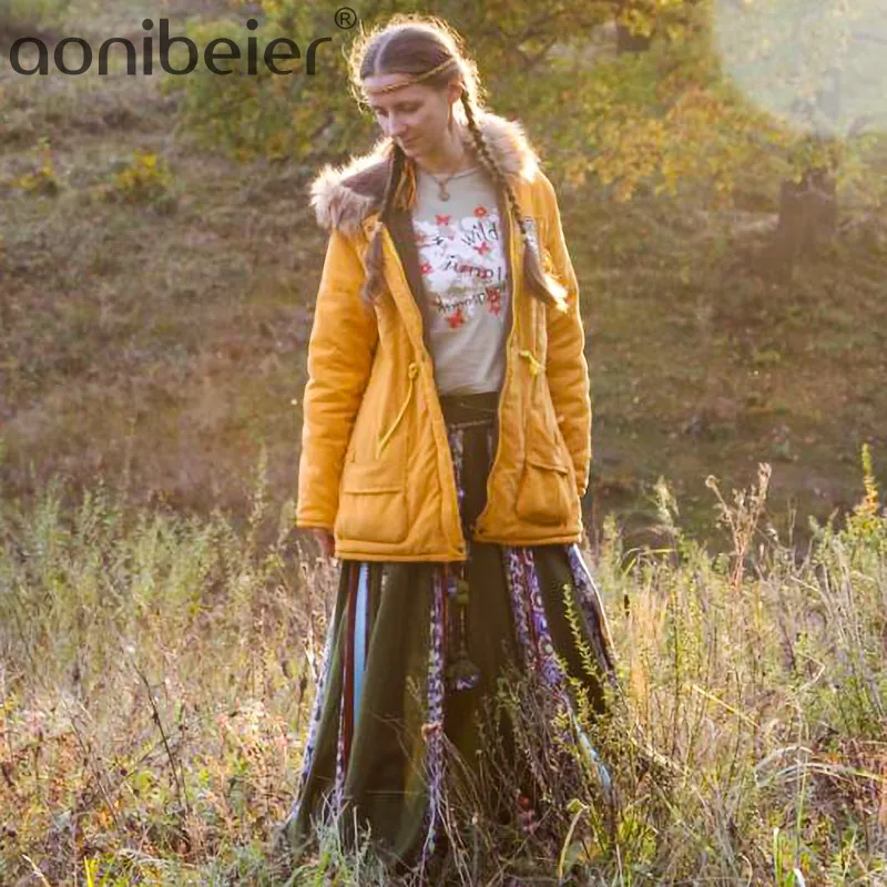 Aonibeier Winter Women Jacket Artificial Fur Collar Hooded Coat Warm Jacket Female Outerwear Casual Long Down Cotton Coats
Aonibeier Winter Women Jacket Artificial Fur Collar Hooded Coat Warm Jacket Female Outerwear Casual Long Down Cotton Coats