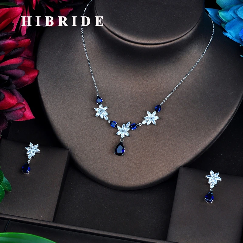 HIBRIDE Simple Design AAA Cubic Zircon Wedding Women Bridal Jewelry Sets Necklace Earring Accessories Bijoux N-532
HIBRIDE Simple Design AAA Cubic Zircon Wedding Women Bridal Jewelry Sets Necklace Earring Accessories Bijoux N-532