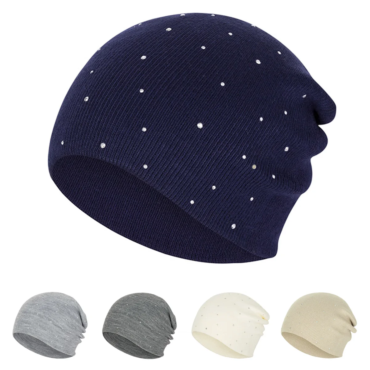 Winter Hat Unisex New Soft Rhinestone Sequins Warm Knit Hat Outdoor Sports Headdress Autumn And Winter
Winter Hat Unisex New Soft Rhinestone Sequins Warm Knit Hat Outdoor Sports Headdress Autumn And Winter
