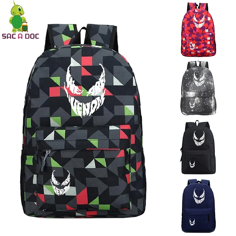 Venom School Backpack Printing Girls Shoulder School Bags Children Mochilas Escolar Kids Book Bag Teenage Satchel Unisex Bookbag
Venom School Backpack Printing Girls Shoulder School Bags Children Mochilas Escolar Kids Book Bag Teenage Satchel Unisex Bookbag