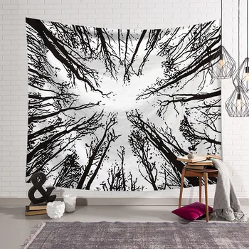 Nature Tapestry Forest Farmhouse Black And White Tapestries Bohemian Decoration For Home Wall Hanging Beach Towel
Nature Tapestry Forest Farmhouse Black And White Tapestries Bohemian Decoration For Home Wall Hanging Beach Towel