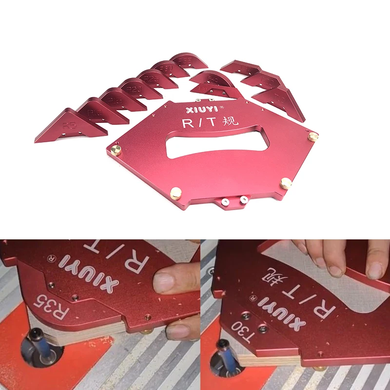 New Router Table Corner Jig Radius Chamfer Profile Template Kits Aluminium Alloy for Woodworking Trimming Tool Set Wood Tools
New Router Table Corner Jig Radius Chamfer Profile Template Kits Aluminium Alloy for Woodworking Trimming Tool Set Wood Tools