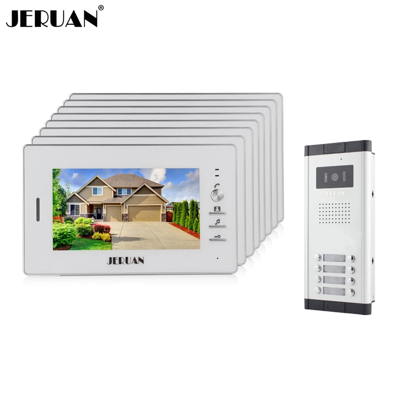 JERUAN Wholesale Apartment 7" Video Intercom Door Phone Entry System 8 Monitors + 1 Doorbell Camera for IN Stock FREE SHIPPING
JERUAN Wholesale Apartment 7" Video Intercom Door Phone Entry System 8 Monitors + 1 Doorbell Camera for IN Stock FREE SHIPPING