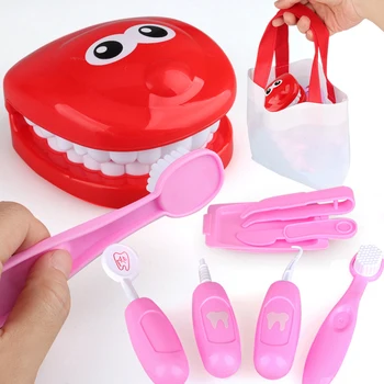 9Pcs Pretend Play Toy Dentist Check Teeth Model Set Medical Kit Role Play Simulation Learing Educational Toys For Children Kids
9Pcs Pretend Play Toy Dentist Check Teeth Model Set Medical Kit Role Play Simulation Learing Educational Toys For Children Kids