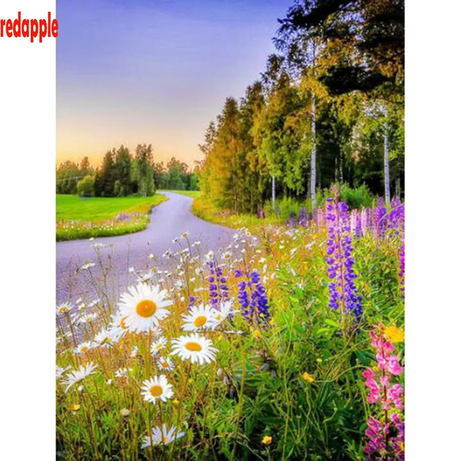 5d DIY Diy Diamond painting Flowers on the side Rhinestone Cross stitch Mosaic natural landscape Picture Diamond embroidery gift
5d DIY Diy Diamond painting Flowers on the side Rhinestone Cross stitch Mosaic natural landscape Picture Diamond embroidery gift