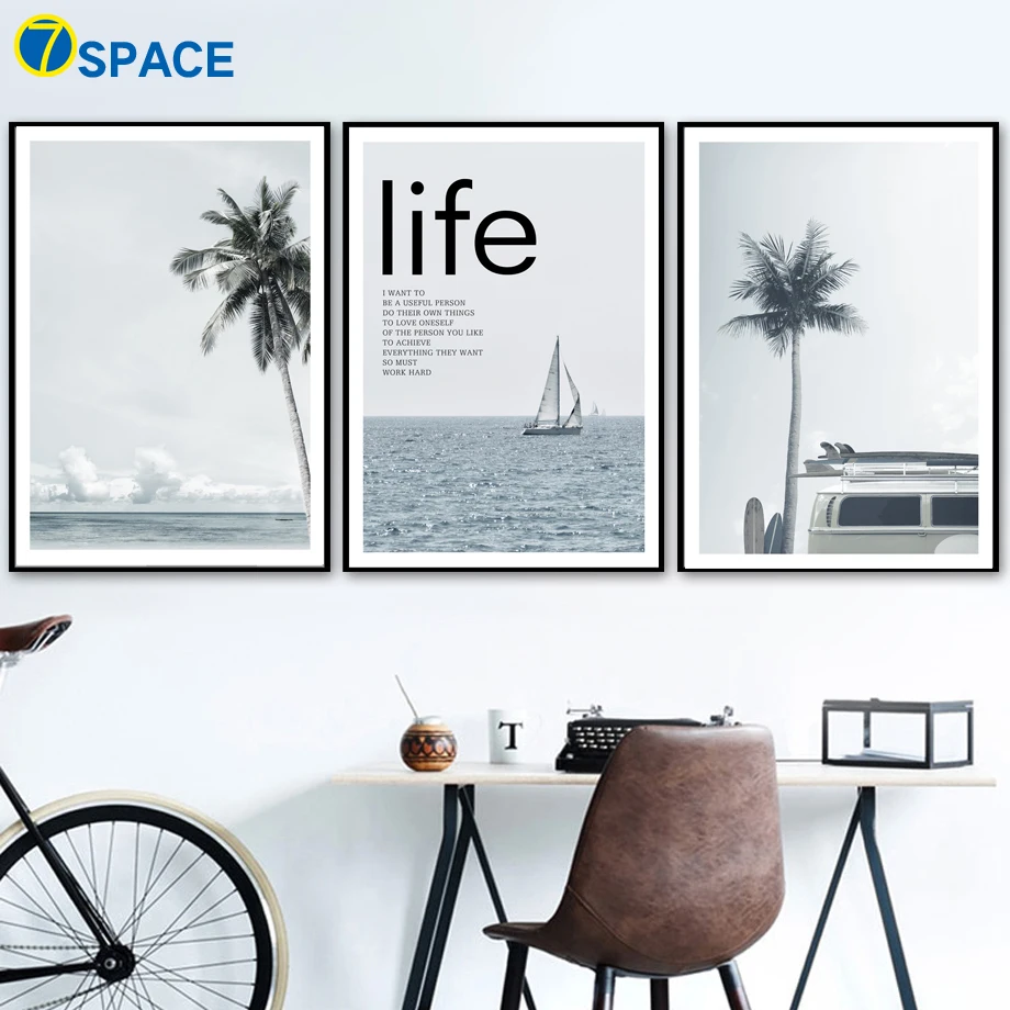 Seascape Ship Coconut Tree Posters And Prints Wall Art Canvas Painting Nordic Poster Wall Pictures For living Room Pop Art Decor
Seascape Ship Coconut Tree Posters And Prints Wall Art Canvas Painting Nordic Poster Wall Pictures For living Room Pop Art Decor