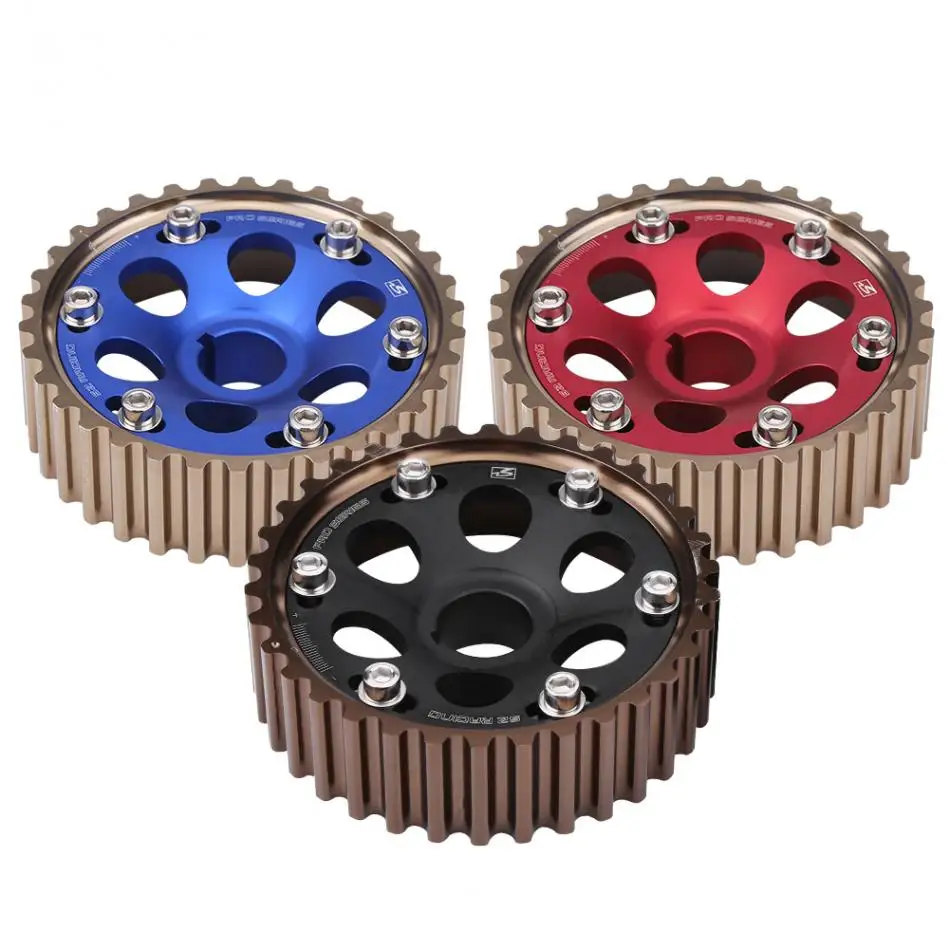 2pcs Racing Camshaft Gear Set for Honda Integra Civic for B16A/B16B/B18C Engine Black/Blue/Red Aluminum
2pcs Racing Camshaft Gear Set for Honda Integra Civic for B16A/B16B/B18C Engine Black/Blue/Red Aluminum