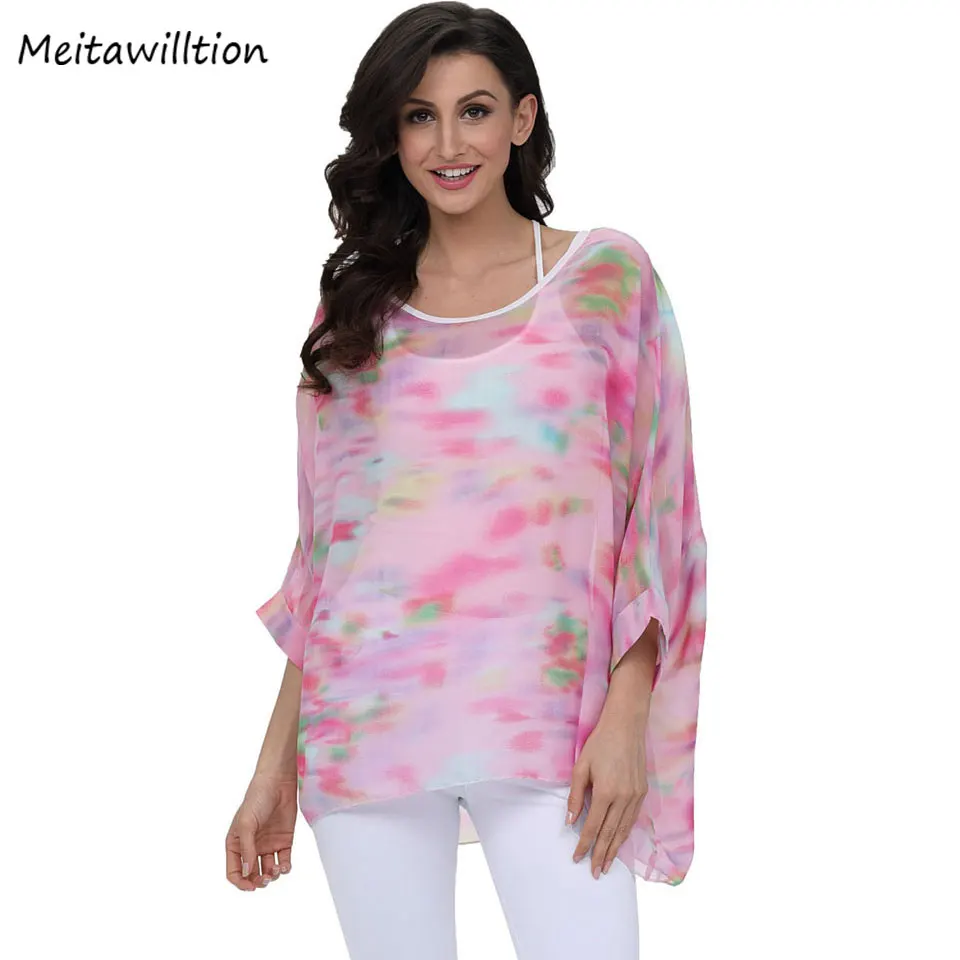 Meitawilltion Women Chiffon Blouse Shirt Loose Beach Tunic 2019 Casual Batwing Print Tops Plus Size 4XL 5XL 6XL Women Clothing
Meitawilltion Women Chiffon Blouse Shirt Loose Beach Tunic 2019 Casual Batwing Print Tops Plus Size 4XL 5XL 6XL Women Clothing