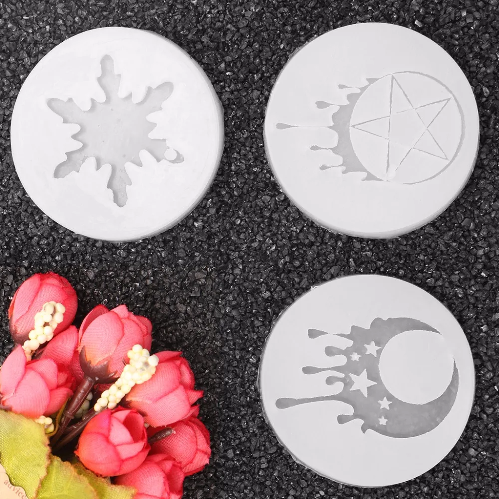 JAVRICK Hot New Turtle Moon DIY Silicone Mold Mould 3D For Resin Pendant Jewelry Cake Making Tool Three Patterns | Украшения и