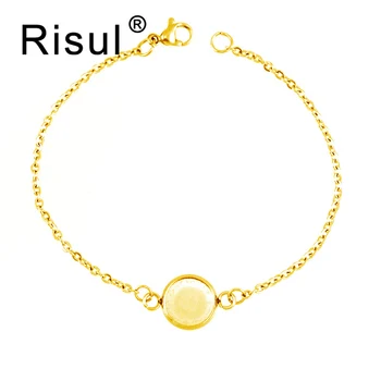 Risul Stainless steel base tray bracelets Cabochon Base charm blank Bracelet Women personalized jewelry gift Rolo chain 50pcs
Risul Stainless steel base tray bracelets Cabochon Base charm blank Bracelet Women personalized jewelry gift Rolo chain 50pcs