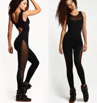 Mesh Patchwork Bodybuilding Backless Sexy Bodysuit Women Workout Fitness Jumpsuit Gym Dance Rompers Overalls Yoga Suit Female
Mesh Patchwork Bodybuilding Backless Sexy Bodysuit Women Workout Fitness Jumpsuit Gym Dance Rompers Overalls Yoga Suit Female
