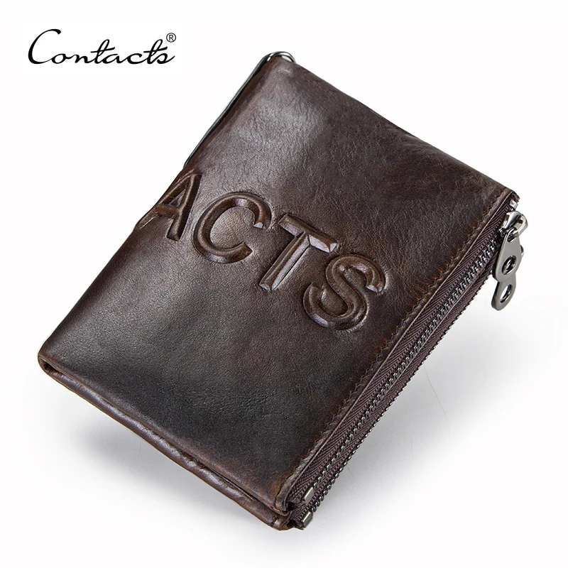 CONTACT'S cow leather men wallet vintage male purse small zipper coin pocket card holders man's walet cuzdan carteira masculina
CONTACT'S cow leather men wallet vintage male purse small zipper coin pocket card holders man's walet cuzdan carteira masculina