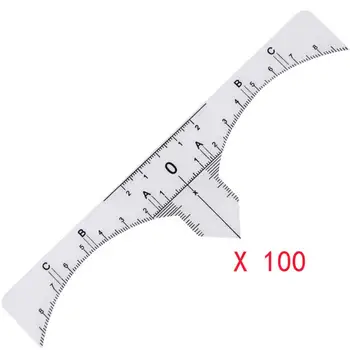 100 Eyebrow Stencils One-time Microblading Makeup Brow Measure Eyebrow Guide Ruler Permanent Tools 5U922
100 Eyebrow Stencils One-time Microblading Makeup Brow Measure Eyebrow Guide Ruler Permanent Tools 5U922