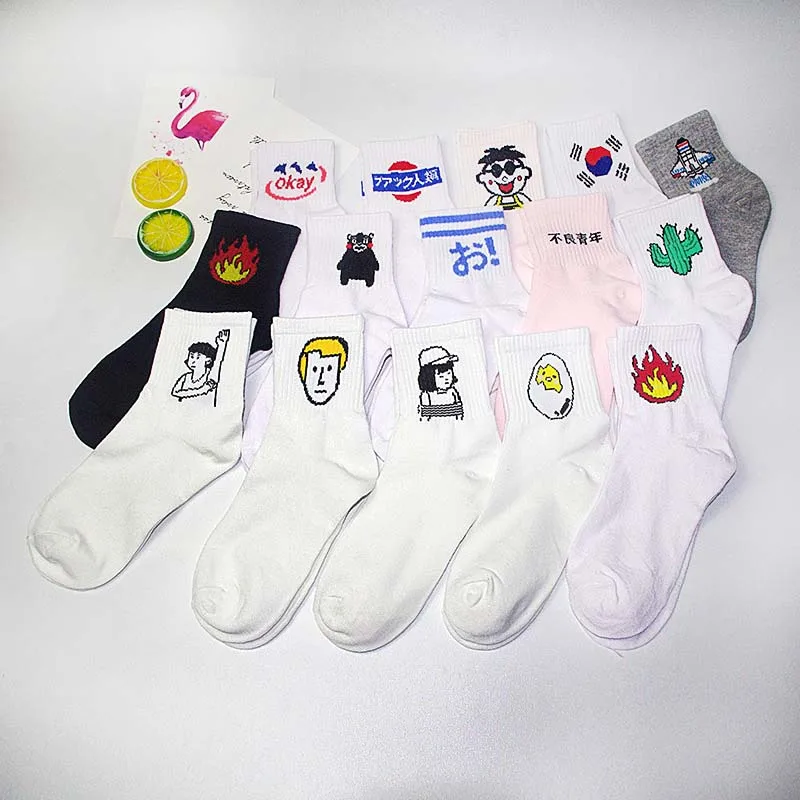 Harajuku Cute Emoji Patterned Socks Women Cartoon Letter Cotton Cool Short Socks Hipster Skateboard Ankle Funny Socks Female Sox
Harajuku Cute Emoji Patterned Socks Women Cartoon Letter Cotton Cool Short Socks Hipster Skateboard Ankle Funny Socks Female Sox