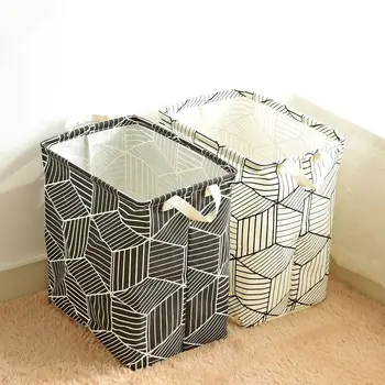 A Simple Prismatic Lattice Cotton and Hemp Dirty Clothes Barrel Ground Sundries Finishing Basket 0888
A Simple Prismatic Lattice Cotton and Hemp Dirty Clothes Barrel Ground Sundries Finishing Basket 0888